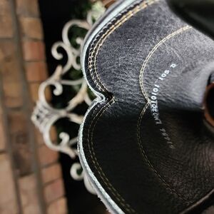 Black Leather Cowboy Boots